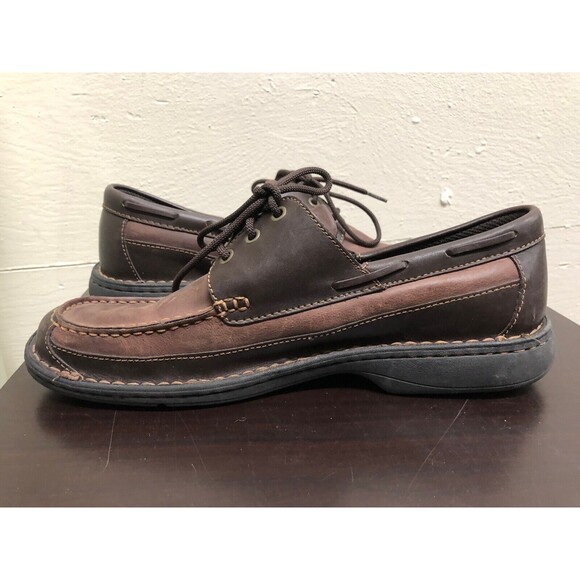 NUNN BUSH SZ BROWN GENUINE LEATHER LACE UP  MEN BOAT SHOES SIZE US 12M main image 7